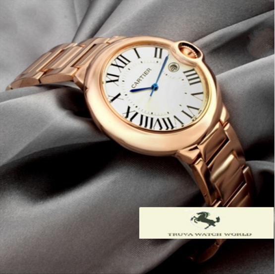 HK1087 CARTİER BALLON BLUE BAYAN W6920068 GOLD
